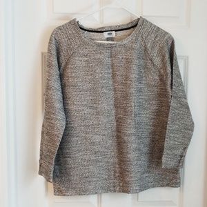 3/4 sleeve sweatshirt